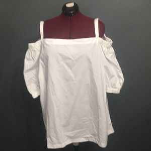 Ralph Lauren Cold Shoulder Plus Size Blouse